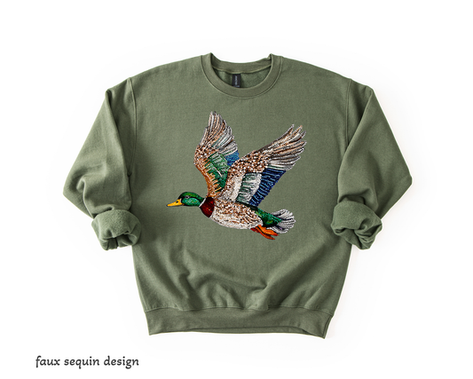 Faux Sequin Duck Shirt