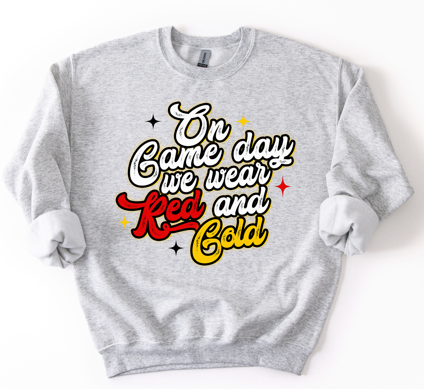 On Game Day We Wear Red and Gold