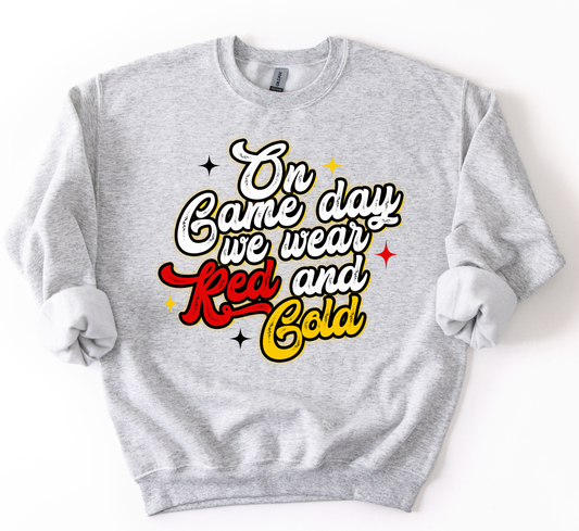 On Game Day We Wear Red and Gold