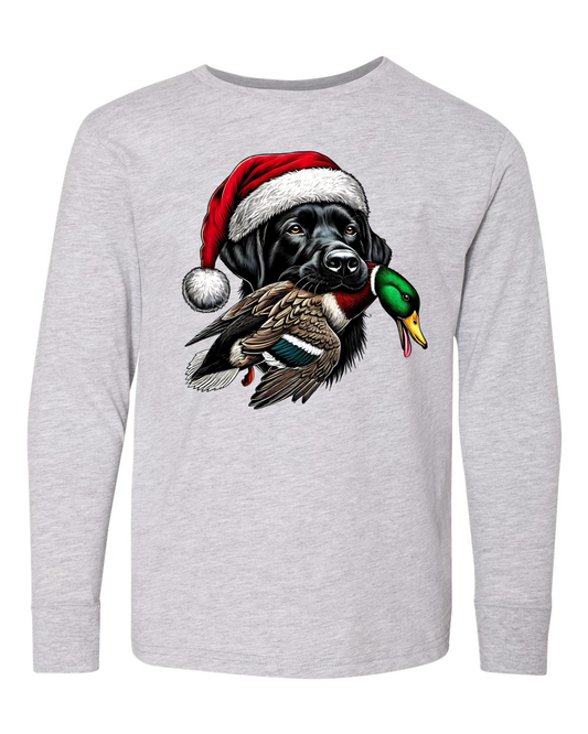 Black Lab Duck Christmas Shirt