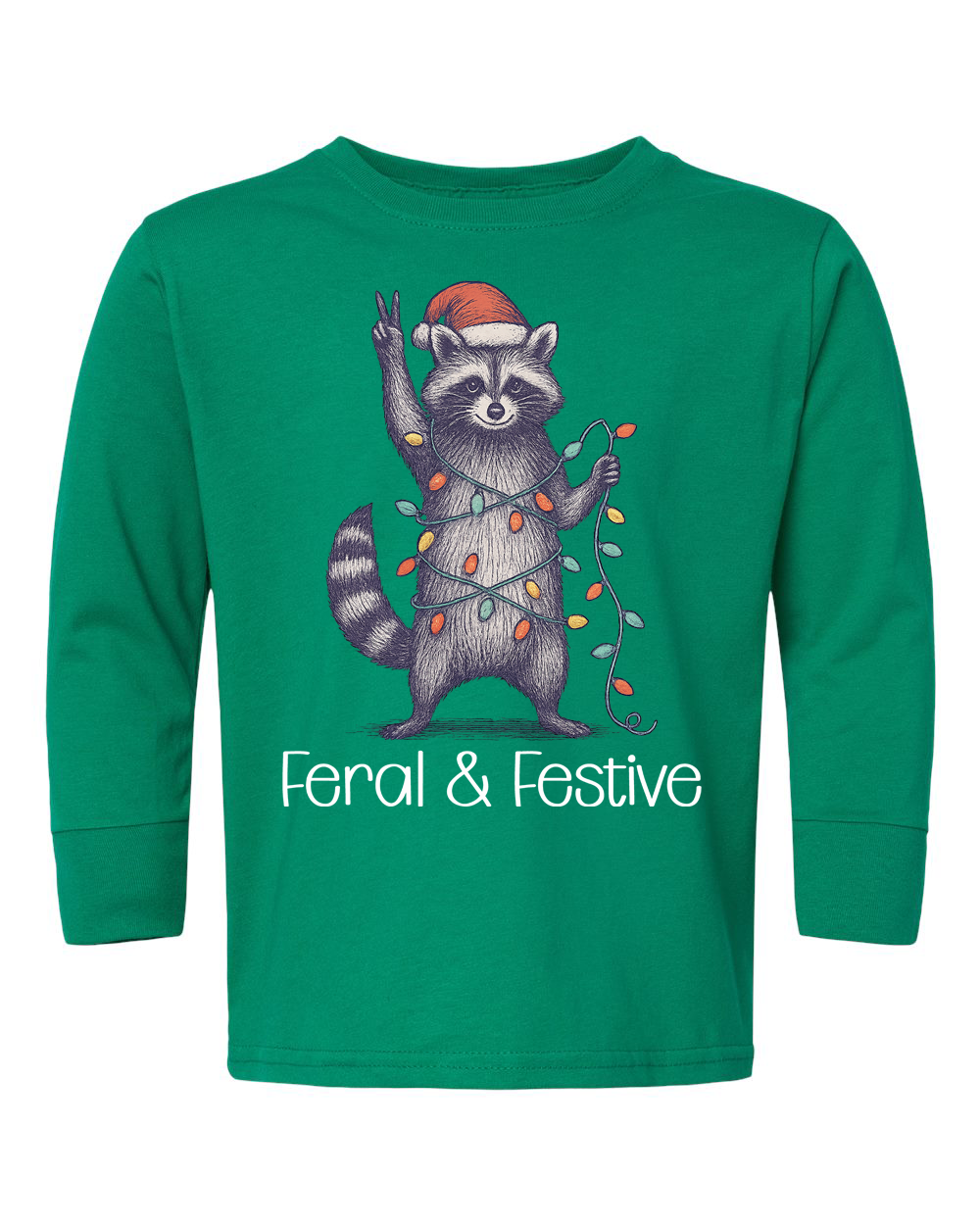 Feral and Festive Raccoon Shirt
