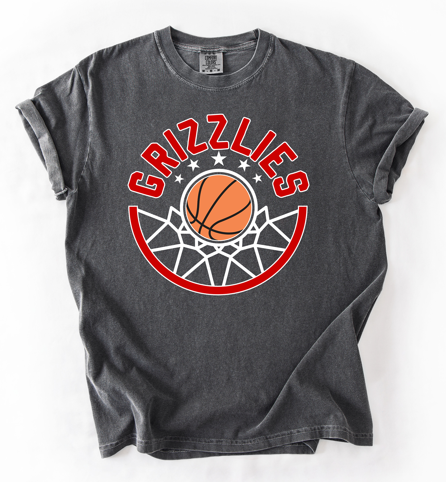 Grizzlies Basketball Hoop Shirt-To Change Team choose Custom and Type Name and Colors