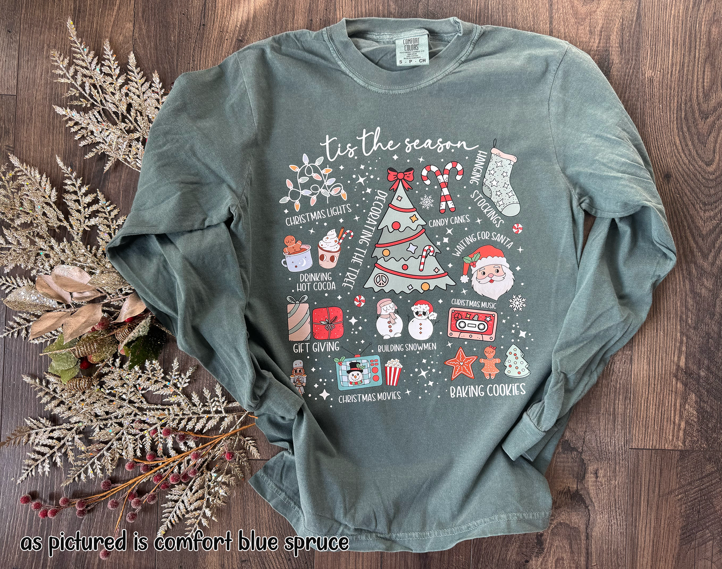 Tis the Season Christmas Collage Shirt