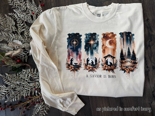 A Savior is Born Christmas Shirt