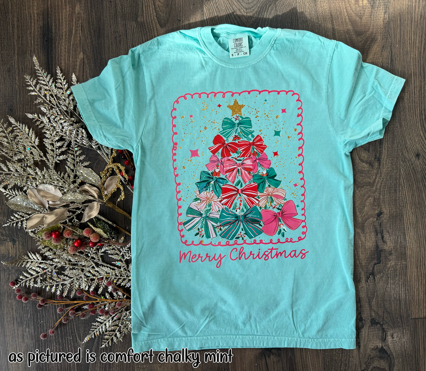 Christmas Bow Tree Shirt