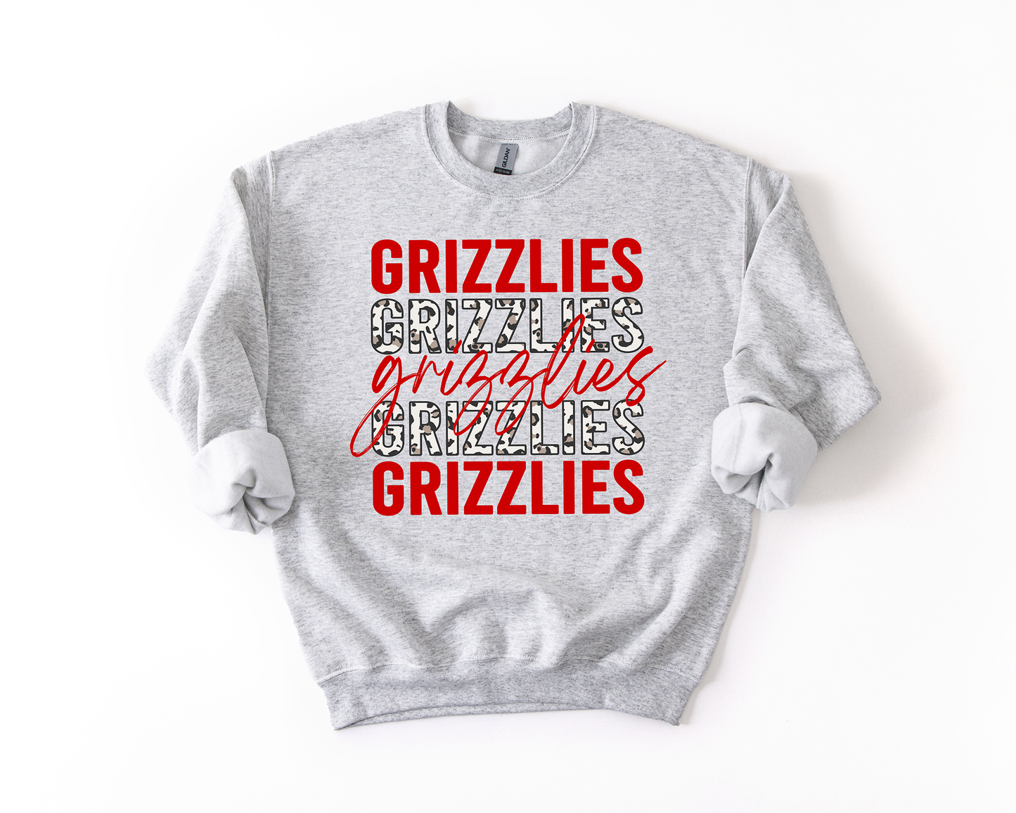 Grizzlies Repeating Leopard Shirt-To Change Team choose Custom and Type Name and Colors
