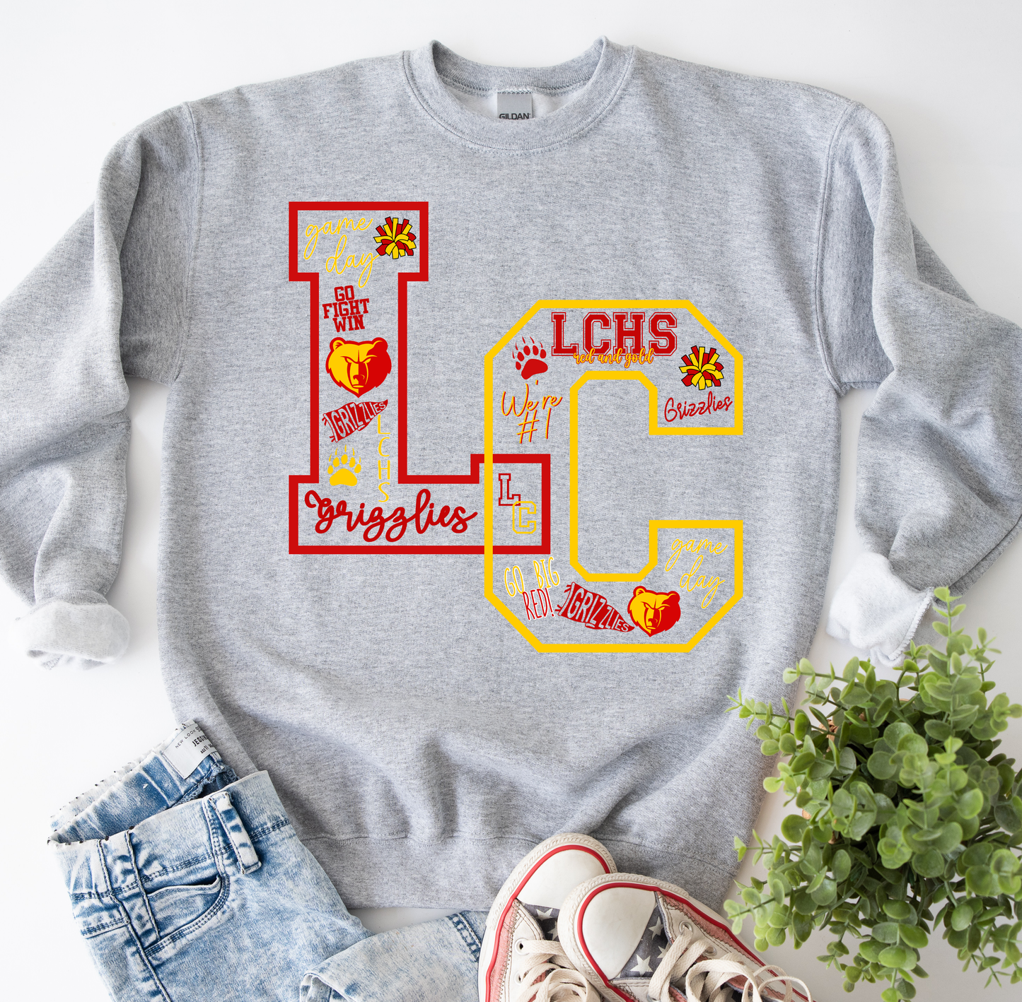 LC Grizzlies Collage Shirt