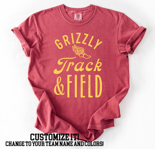 Track and Field Shirt- Can customize to team