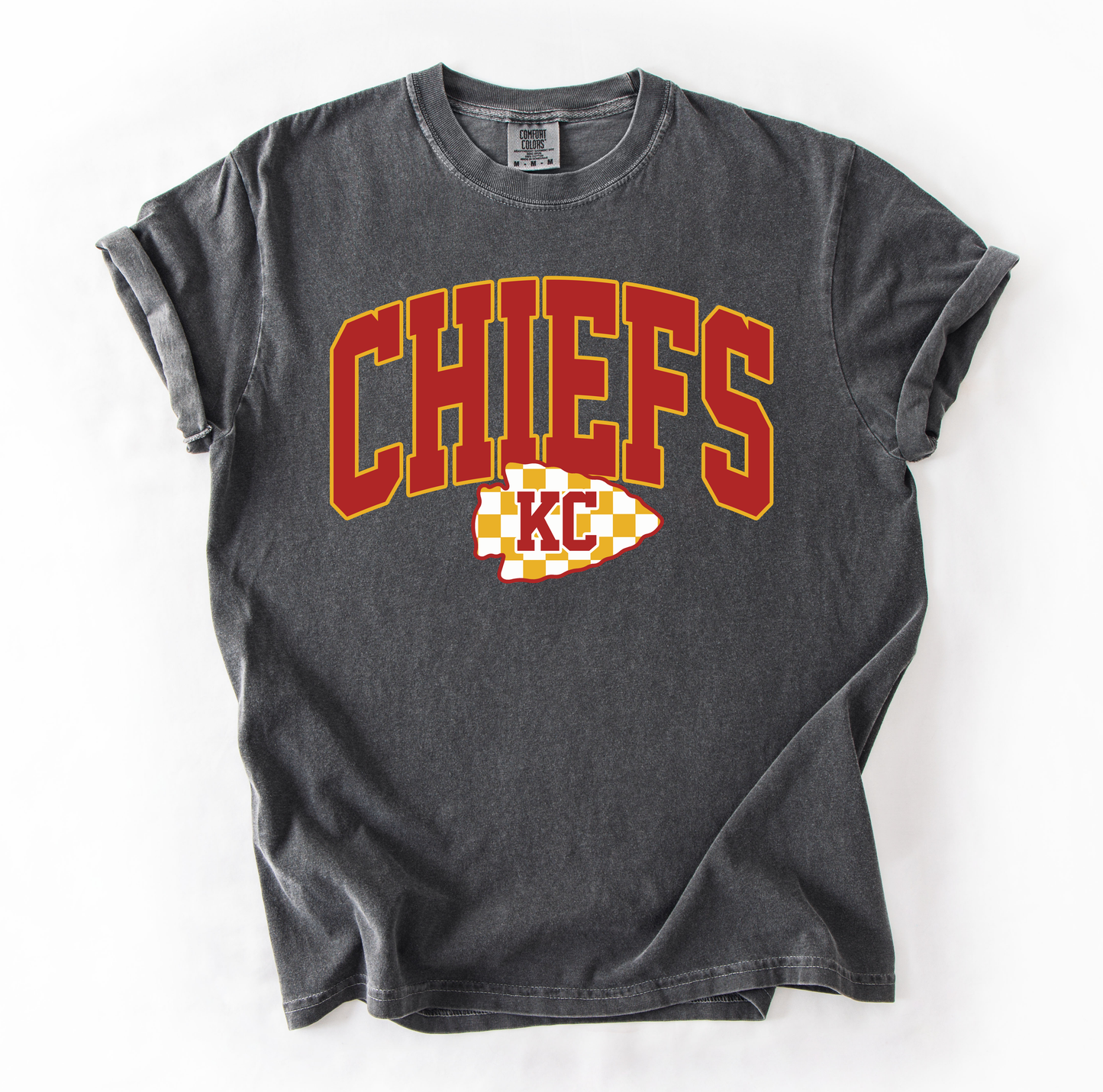 KC Chiefs Retro Checkered Tshirt