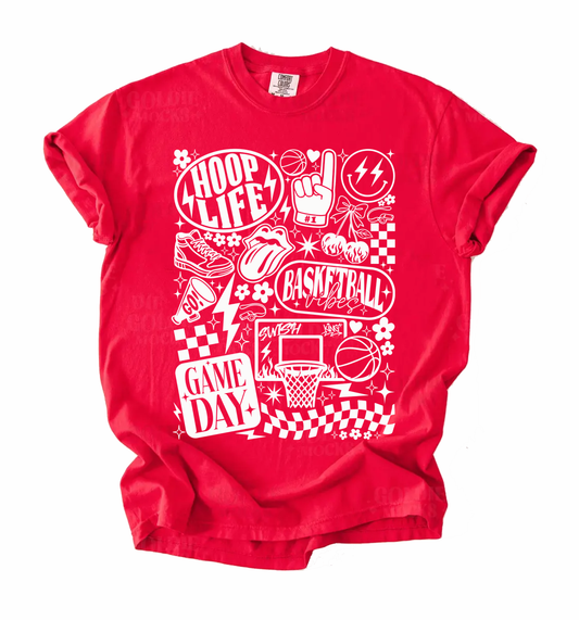 Basketball Vibes Collage Shirt