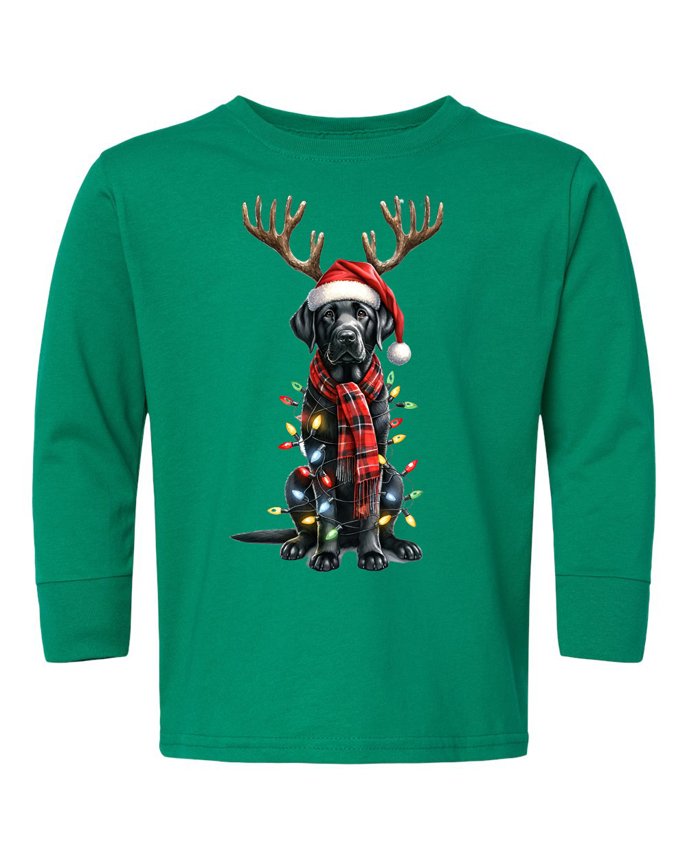 Black Lab Christmas Shirt