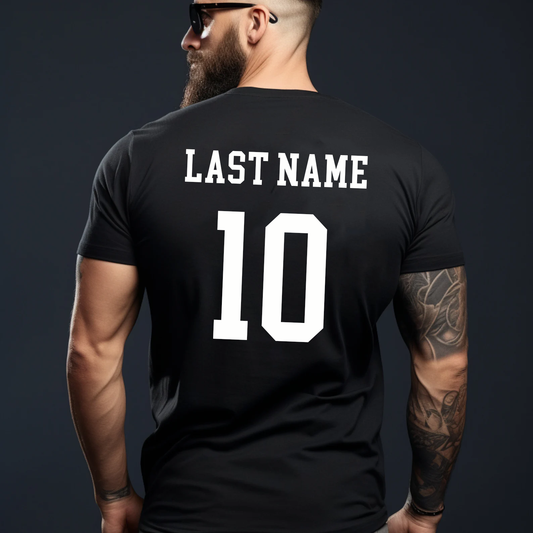 Add Name and Number to the Back of any shirt!