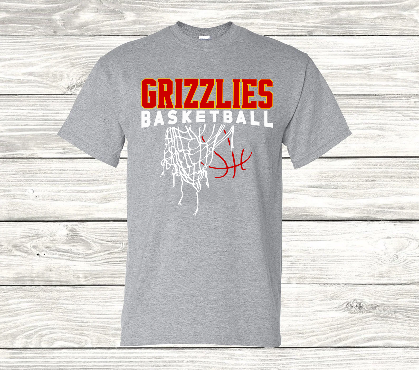 Grizzlies Basketball Shirt Hoop-To Change Team choose Custom and Type Name and Colors