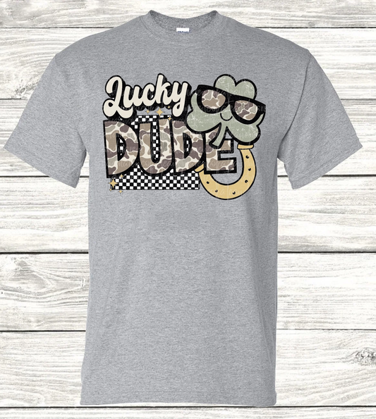 St Patricks Day Lucky Dude Shirt