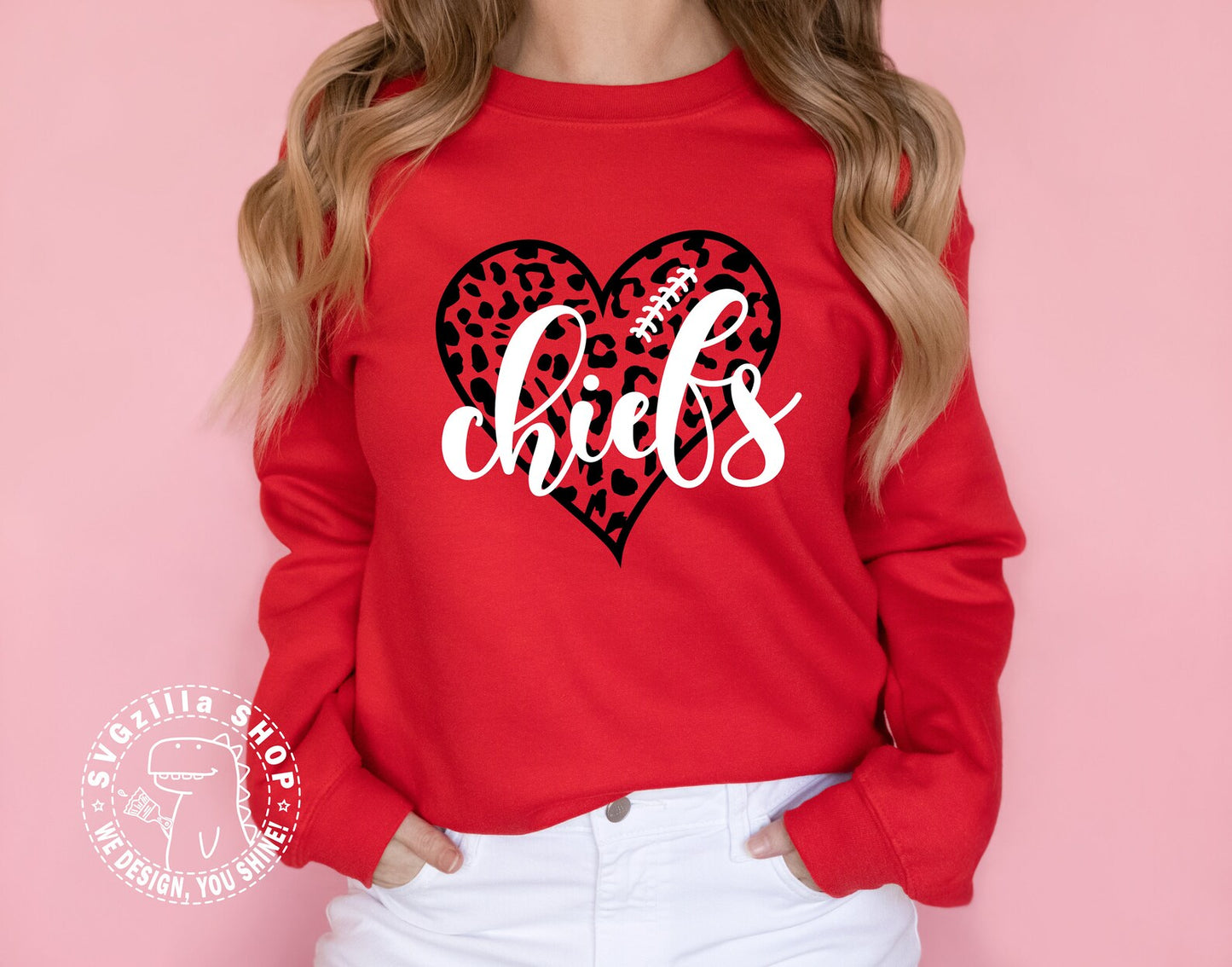 Chiefs Leopard Heart Shirt