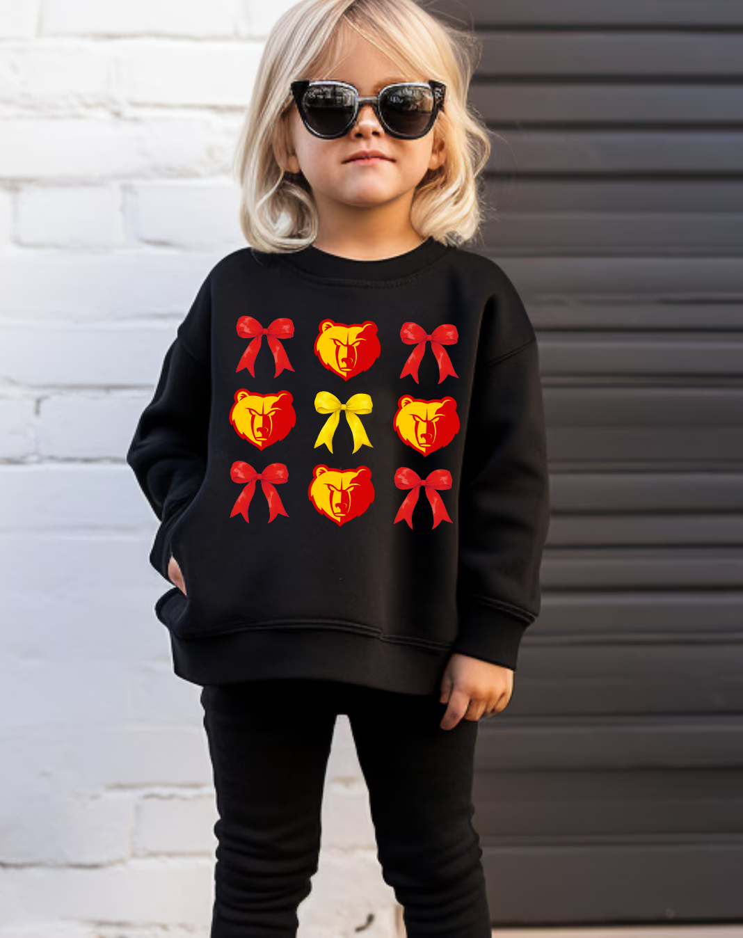 Grizzlies Bow Collage Shirt