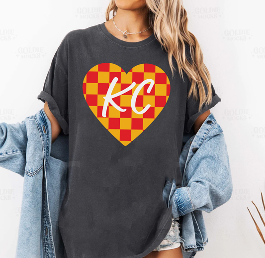 KC Checkered Heart Shirt