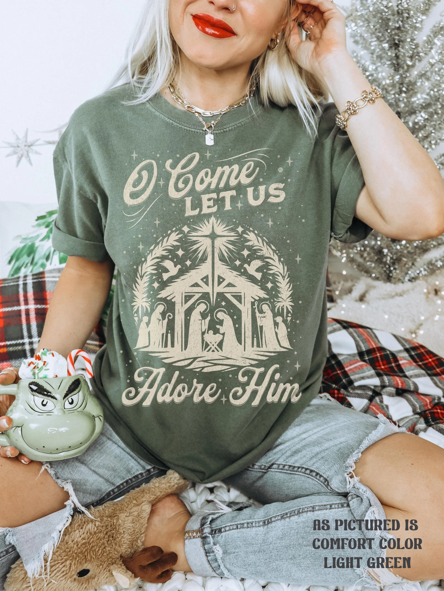 Oh Come Let Us Adore Him Shirt
