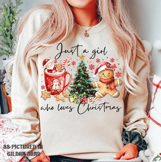 Just a Girl Who Loves Christmas Shirt