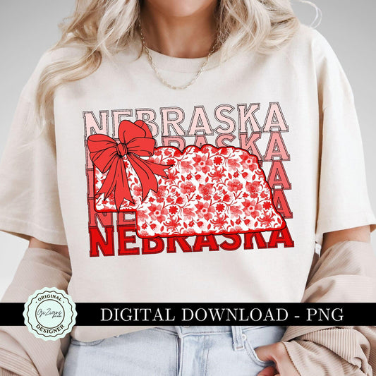 Nebraska State Floral Shirt
