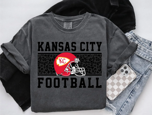 Kansas City Football Helmet T-Shirt