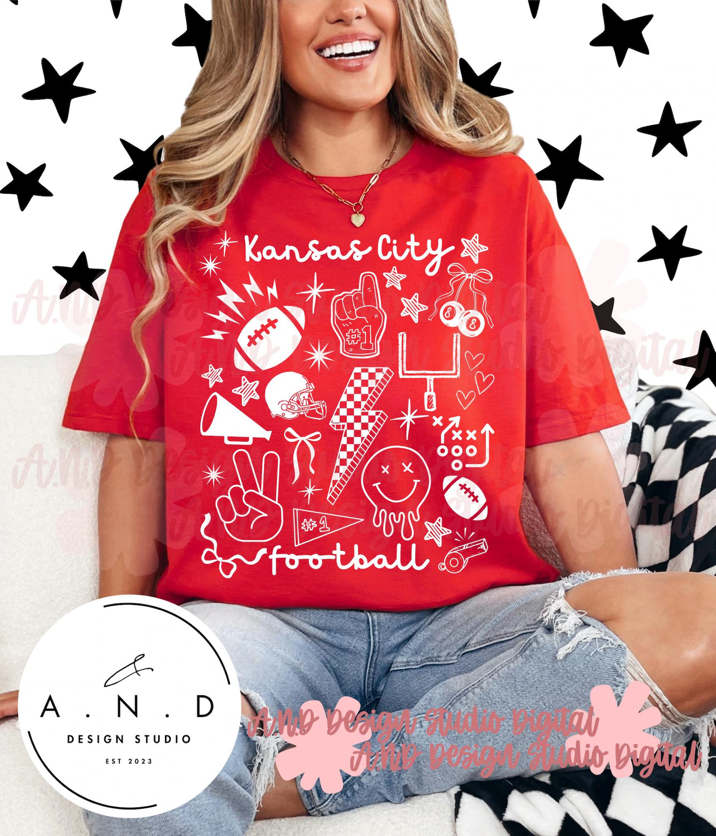 Kansas City Football Collage Shirt