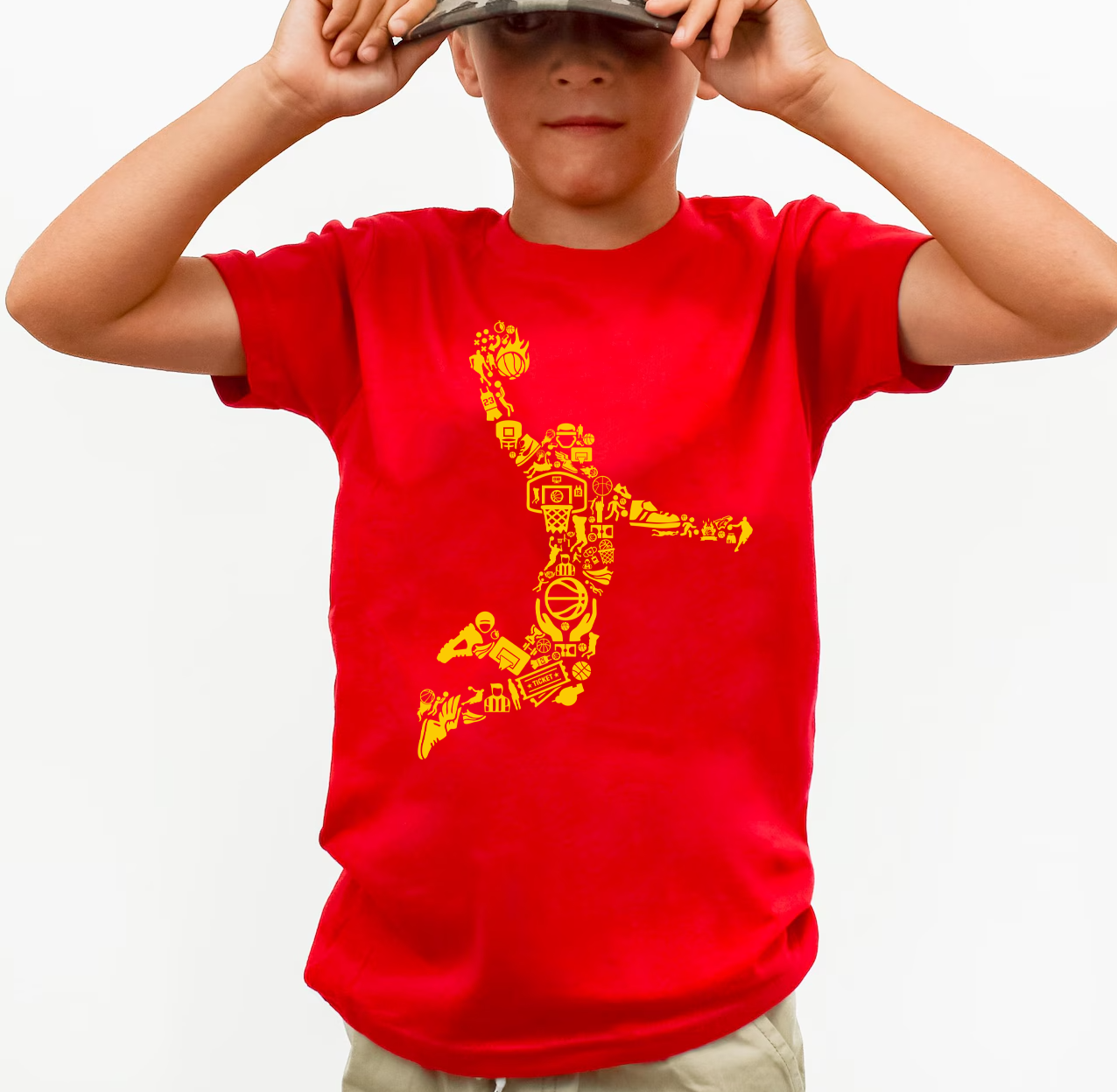 Basketball Player Collage Shirt-To Change Team choose Custom and Type Name and Colors