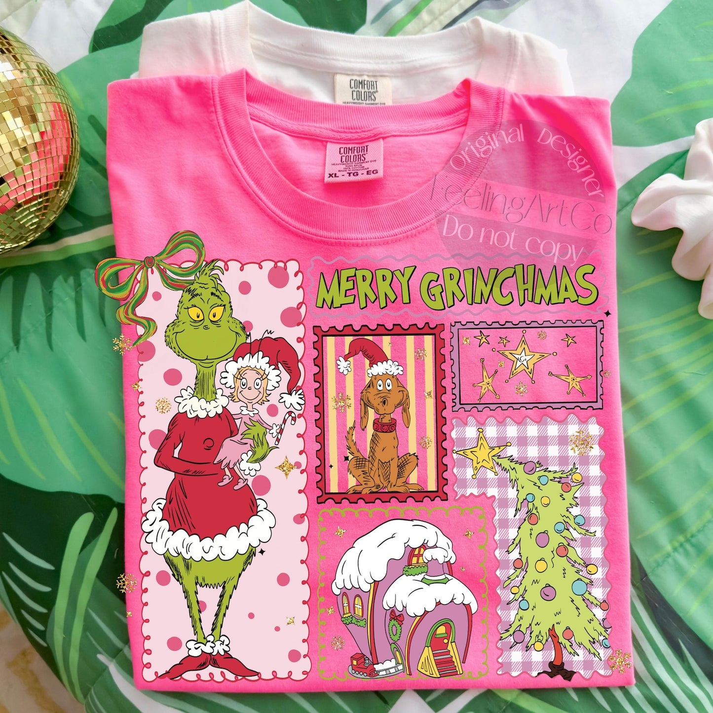 Merry Grinchmas Pink Shirt