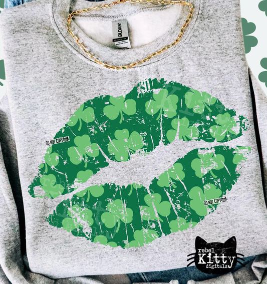 St Patricks Day Kiss Lips Shirt