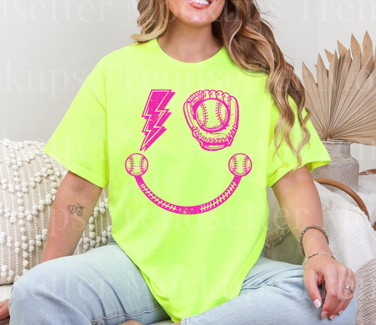 Neon Baseball Softball Shirt