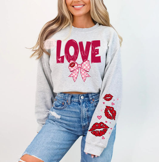 Love shirt with Lips on Sleeve
