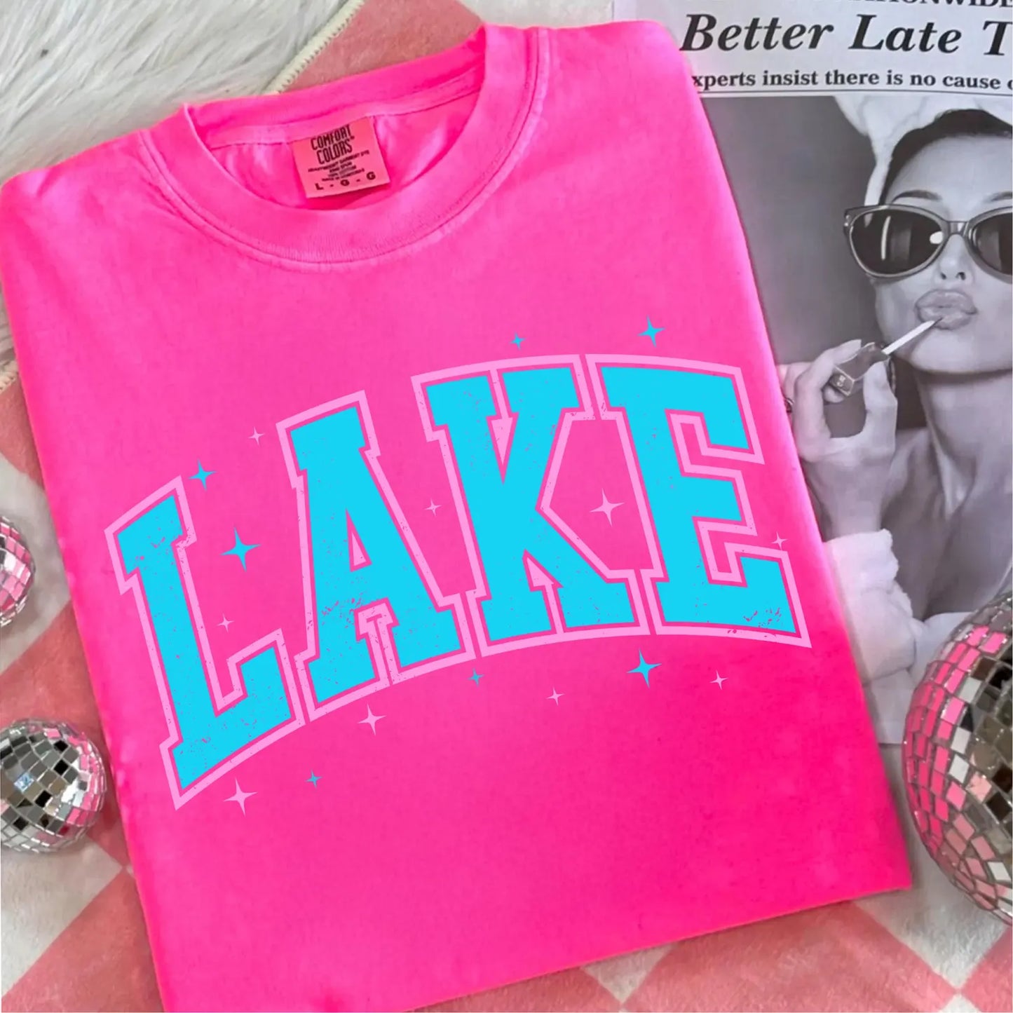 Lake sparkles