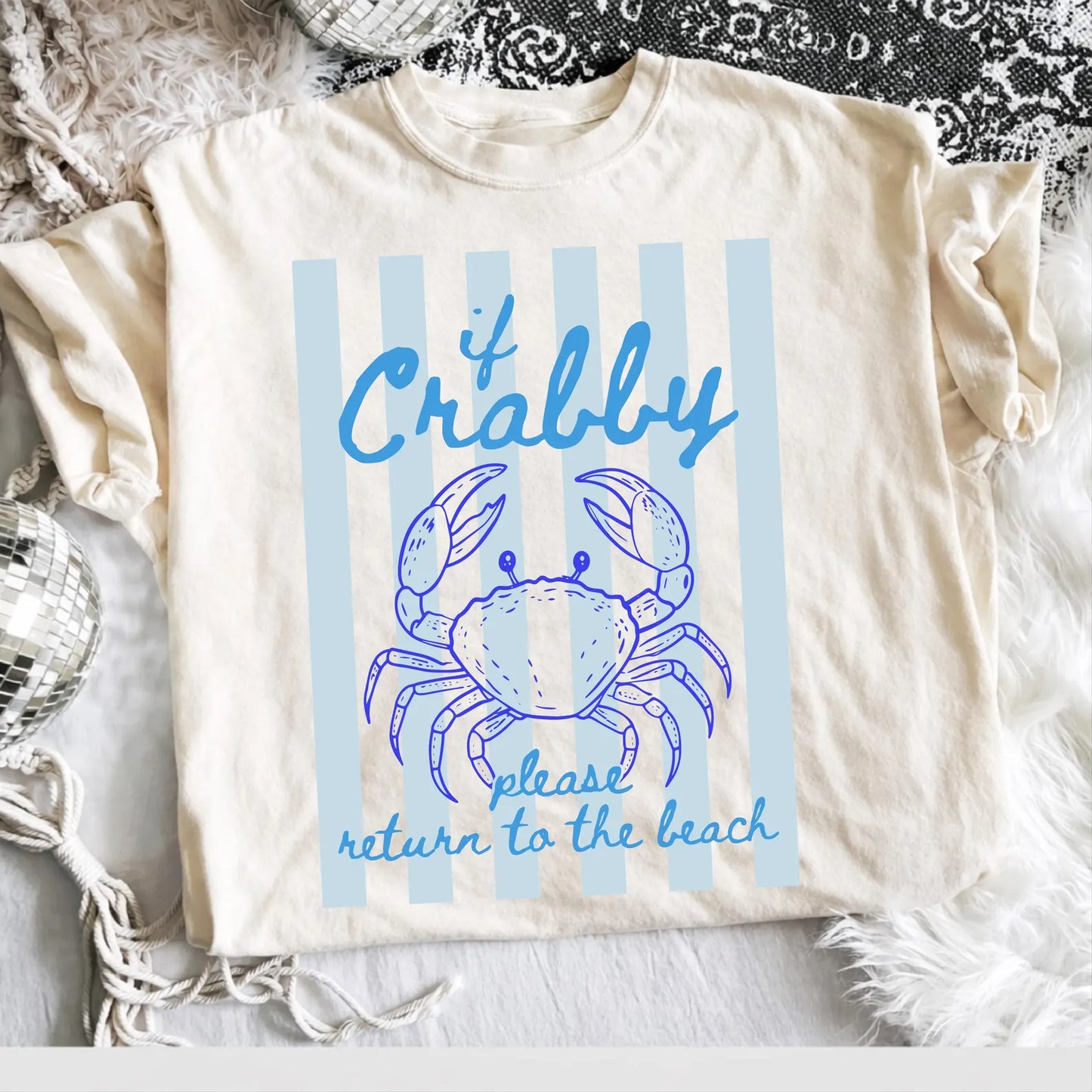 Crabby return to beach