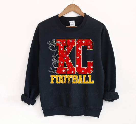 KC Kansas City Football Sweatshirt