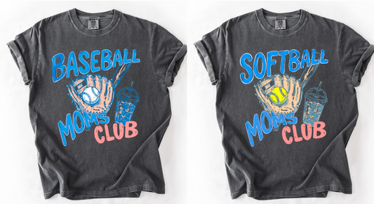 Baseball or Softball Moms Club Shirt