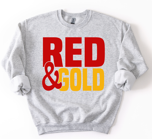 Red and Gold Sweatshirt