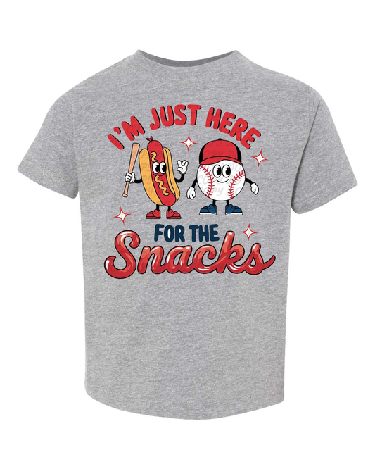 Just Here for the Snacks Shirt